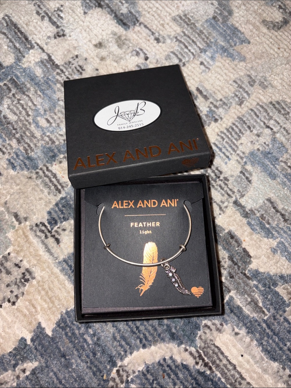 NWT! Alex and Ani Feather Bracelet.